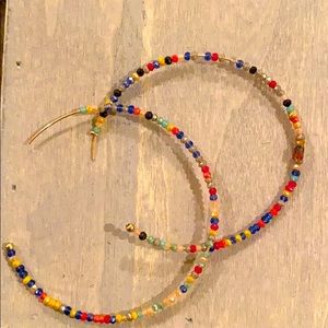 Beaded BOHo Hoops